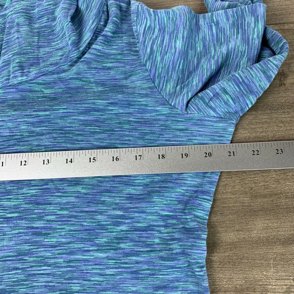 Columbia Womens Blue Lightweight Hoodie XL Long Sleeve Shirt Activewear Stretch - Picture 3 of 9